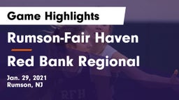 Rumson-Fair Haven  vs Red Bank Regional  Game Highlights - Jan. 29, 2021