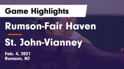 Rumson-Fair Haven  vs St. John-Vianney  Game Highlights - Feb. 4, 2021