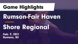 Rumson-Fair Haven  vs Shore Regional  Game Highlights - Feb. 9, 2021