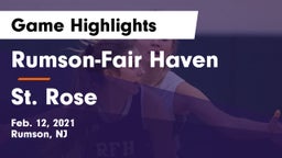 Rumson-Fair Haven  vs St. Rose  Game Highlights - Feb. 12, 2021