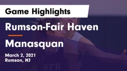 Rumson-Fair Haven  vs Manasquan  Game Highlights - March 2, 2021