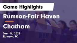 Rumson-Fair Haven  vs Chatham  Game Highlights - Jan. 16, 2022