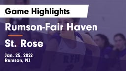 Rumson-Fair Haven  vs St. Rose  Game Highlights - Jan. 25, 2022