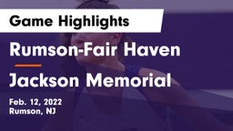 Rumson-Fair Haven  vs Jackson Memorial  Game Highlights - Feb. 12, 2022