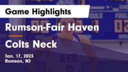 Rumson-Fair Haven  vs Colts Neck  Game Highlights - Jan. 17, 2023