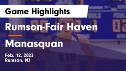 Rumson-Fair Haven  vs Manasquan  Game Highlights - Feb. 12, 2023