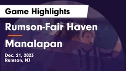 Rumson-Fair Haven  vs Manalapan  Game Highlights - Dec. 21, 2023