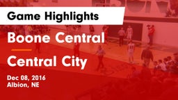 Boone Central  vs Central City  Game Highlights - Dec 08, 2016