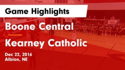 Boone Central  vs Kearney Catholic  Game Highlights - Dec 22, 2016