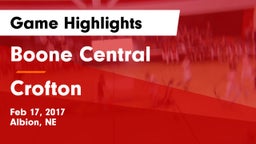 Boone Central  vs Crofton  Game Highlights - Feb 17, 2017