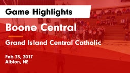 Boone Central  vs Grand Island Central Catholic  Game Highlights - Feb 23, 2017