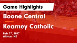 Boone Central  vs Kearney Catholic  Game Highlights - Feb 27, 2017