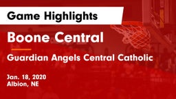 Boone Central  vs Guardian Angels Central Catholic Game Highlights - Jan. 18, 2020