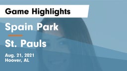 Spain Park  vs St. Pauls  Game Highlights - Aug. 21, 2021
