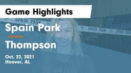 Spain Park  vs Thompson Game Highlights - Oct. 22, 2021