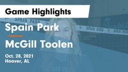 Spain Park  vs McGill Toolen Game Highlights - Oct. 28, 2021