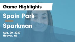 Spain Park  vs Sparkman Game Highlights - Aug. 20, 2022