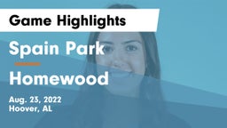 Spain Park  vs Homewood  Game Highlights - Aug. 23, 2022