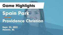 Spain Park  vs Providence Christian  Game Highlights - Sept. 23, 2022