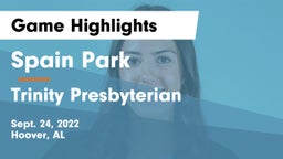 Spain Park  vs Trinity Presbyterian  Game Highlights - Sept. 24, 2022