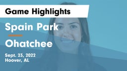 Spain Park  vs Ohatchee Game Highlights - Sept. 23, 2022