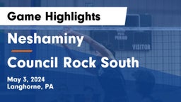 Neshaminy  vs Council Rock South  Game Highlights - May 3, 2024