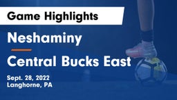 Neshaminy  vs Central Bucks East  Game Highlights - Sept. 28, 2022