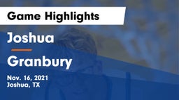 Joshua  vs Granbury  Game Highlights - Nov. 16, 2021