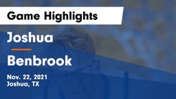 Joshua  vs Benbrook  Game Highlights - Nov. 22, 2021