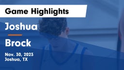 Joshua  vs Brock  Game Highlights - Nov. 30, 2023