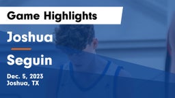 Joshua  vs Seguin  Game Highlights - Dec. 5, 2023