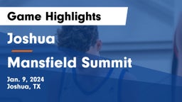 Joshua  vs Mansfield Summit  Game Highlights - Jan. 9, 2024