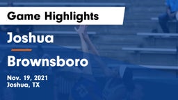 Joshua  vs Brownsboro  Game Highlights - Nov. 19, 2021