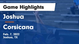 Joshua  vs Corsicana  Game Highlights - Feb. 7, 2022