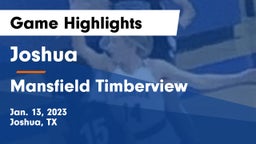 Joshua  vs Mansfield Timberview  Game Highlights - Jan. 13, 2023