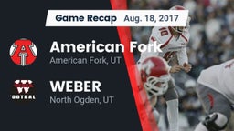 Recap: American Fork  vs. WEBER  2017