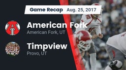 Recap: American Fork  vs. Timpview  2017