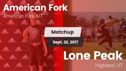 Matchup: American Fork High vs. Lone Peak  2017