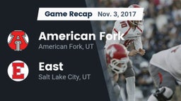 Recap: American Fork  vs. East  2017