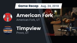 Recap: American Fork  vs. Timpview  2018