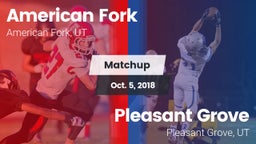 Matchup: American Fork High vs. Pleasant Grove  2018