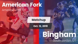 Matchup: American Fork High vs. Bingham  2018