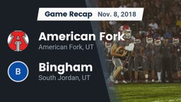 Recap: American Fork  vs. Bingham  2018