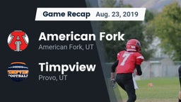 Recap: American Fork  vs. Timpview  2019