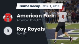 Recap: American Fork  vs. Roy Royals 2019