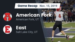 Recap: American Fork  vs. East  2019