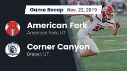 Recap: American Fork  vs. Corner Canyon  2019