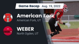 Recap: American Fork  vs. WEBER  2022