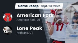 Recap: American Fork  vs. Lone Peak  2022