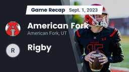 Recap: American Fork  vs. Rigby   2023